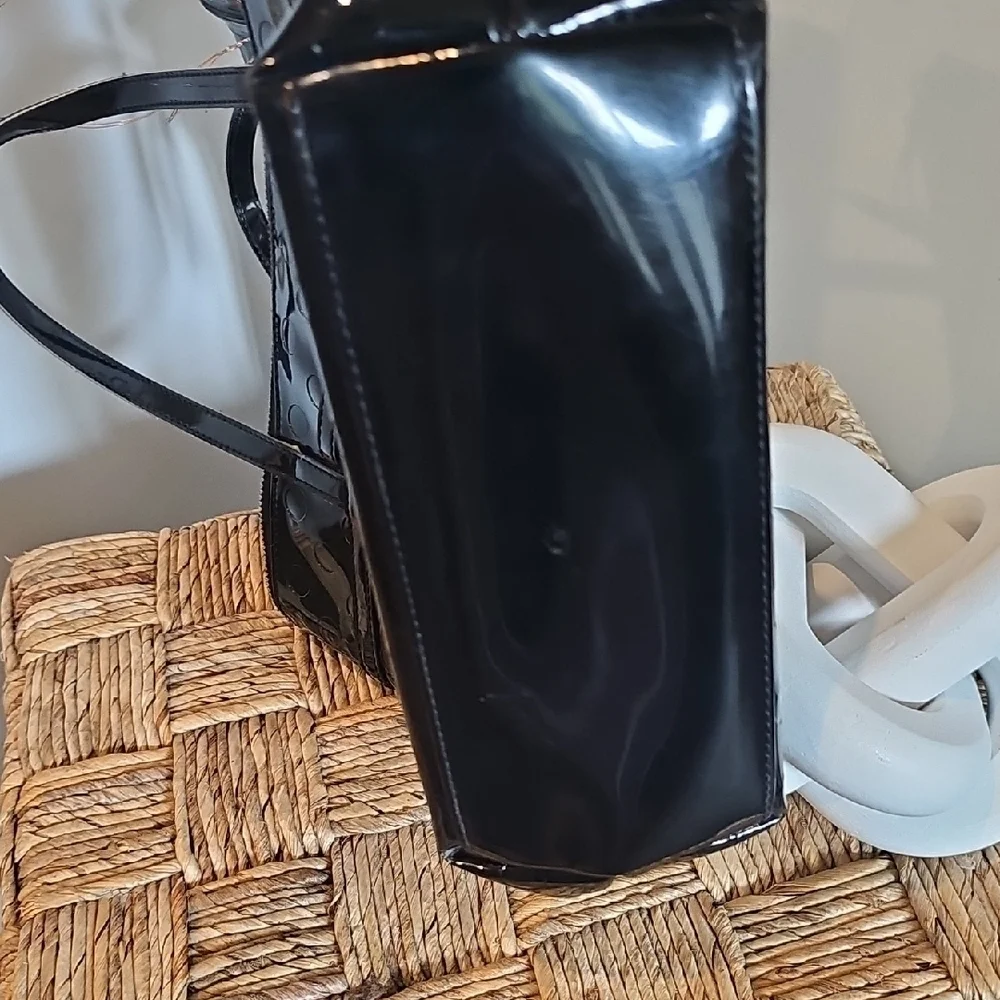 Kate Spade Black Patent Leather Tote Bag